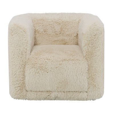 Fauteuil beige sable avec fonction pivotante - Détendez-vous et profitez d'un confort 34 po Profondeur de l'emballage pour la protection