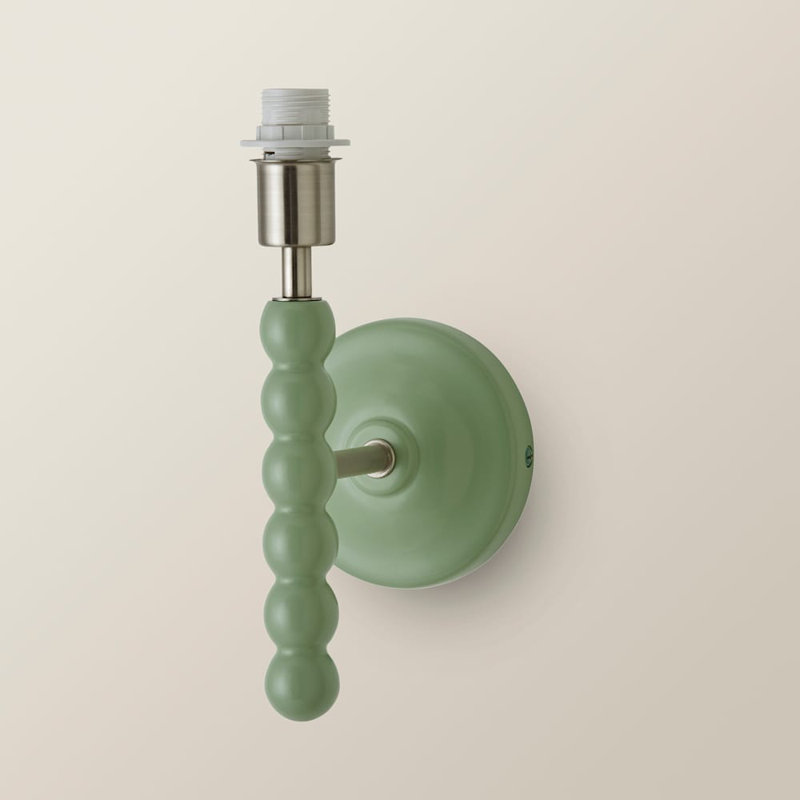 Alderic Manufactured Wood Armed Sconce, Green