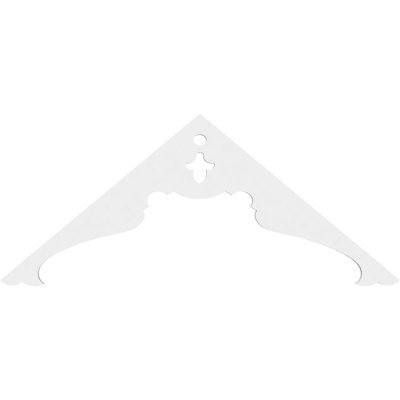Heath Signature Urethane Gable Pediment, Primed Tan