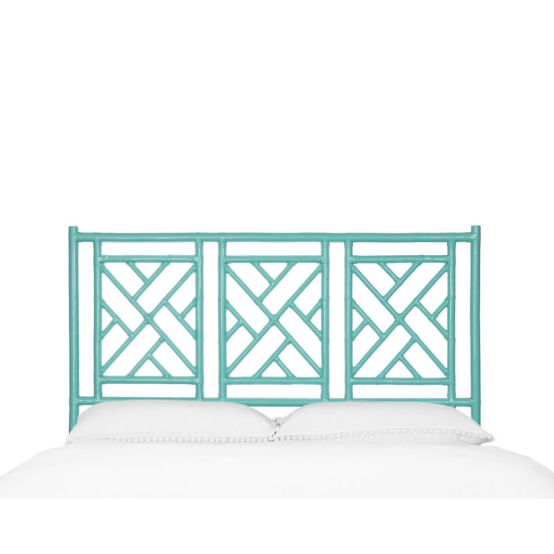 Chippendale Open-Frame Headboard, Turquoise, Full
