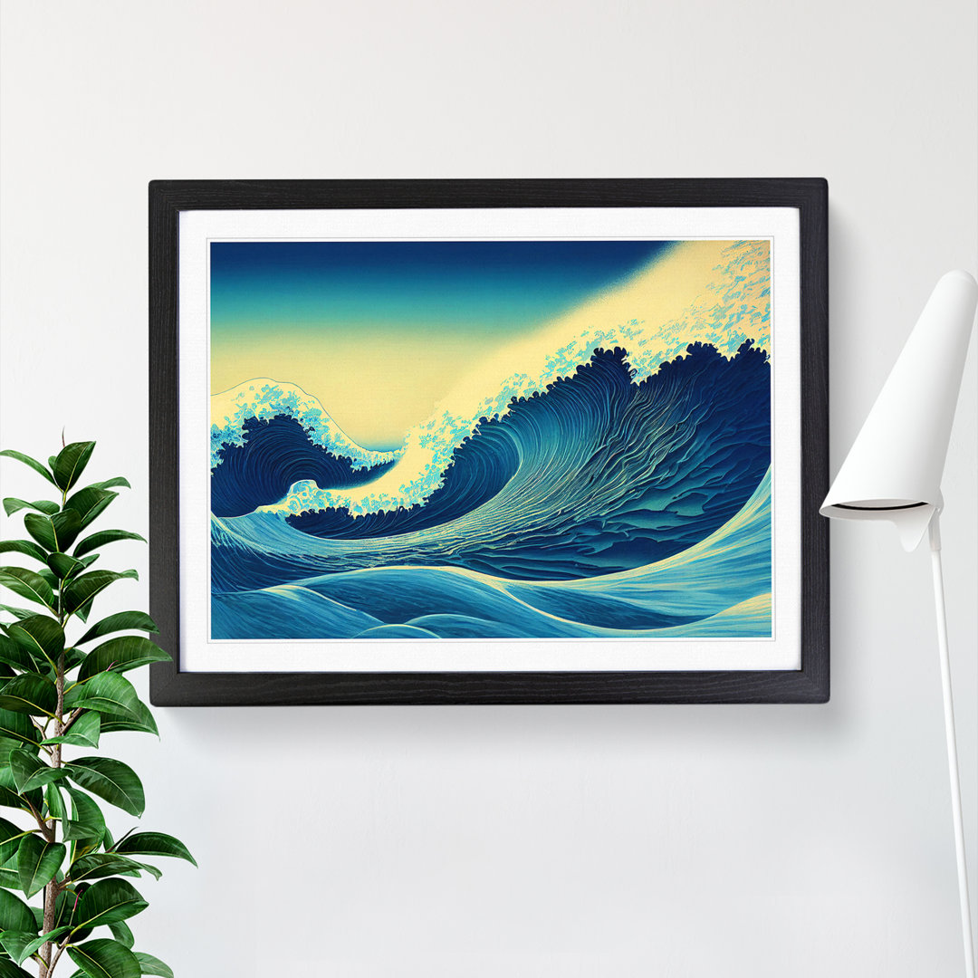 A Sublime Japanese Wave - Framed Print