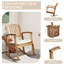 Chaise berçante en bois avec coussins Angelik
