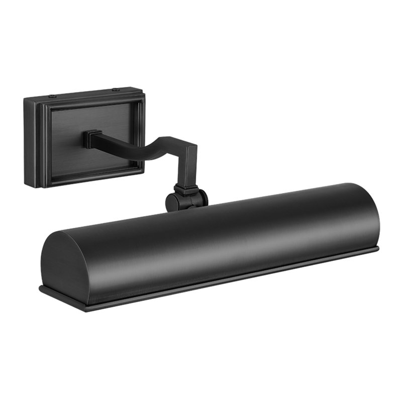 Appliques murales modernes 12 "/ 24" à intensité variable noir, H 3,1 po x l 12 po x P 10 po, Noir mat