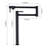 Matte Black Pot Filler Faucet With Extension - Brass, 360 Rotation And Foldable, Double Handles For Smooth Water Flow, Corrosion Resistance Surface Treatment Folding, Consistent Discharge,-17878359