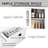 71" Tall Kitchen Pantry Storage Cabinet with Microwave Stand, Modern Kitchen Hutch Cabinet, Coffee Bar Hutch with Wine Rack-270656692