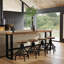 Ensemble bistro et tabouret 4 personnes Kerome-102385263
