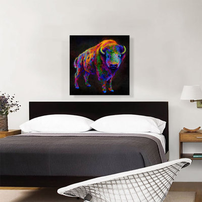American Bison Buffalo Animal - impression sur toile tendue
