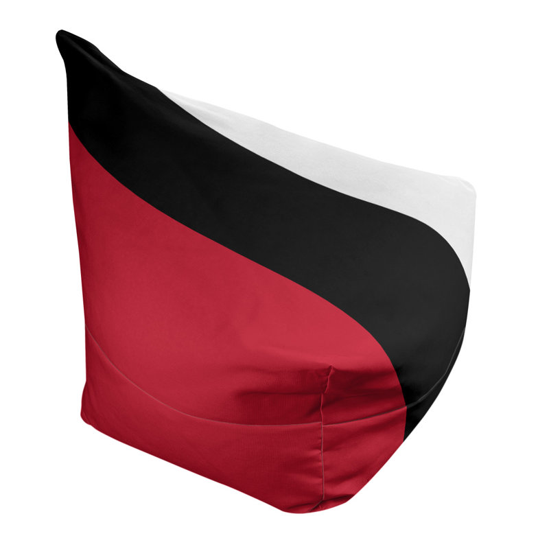 Sac de pois classique, H 30 po x l 27 po x P 27 po, Rouge vif / noir / blanc