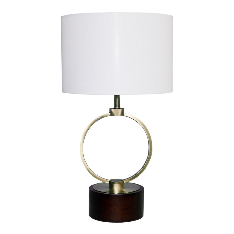 Lampe de table circulaire en métal Grid