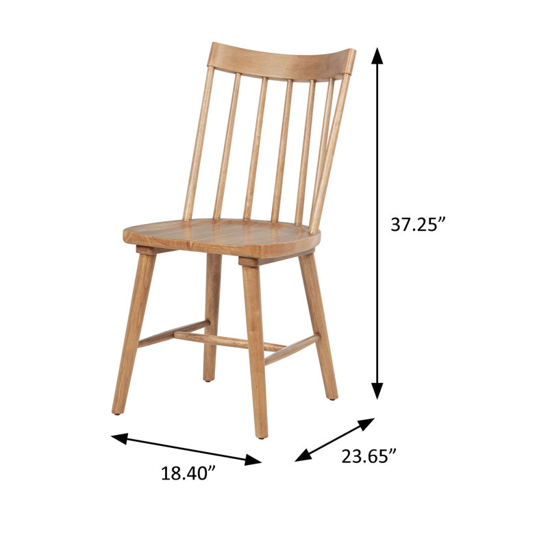 Chaise d'appoint de ferme 18,4 po l, naturelle, Natural