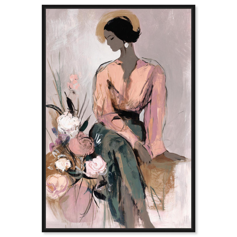 Impression murale sur toile "Lost in Quiet Reflection" par Art Remedy, cadre noir, 24 x 36, H 37 po x l 25 po