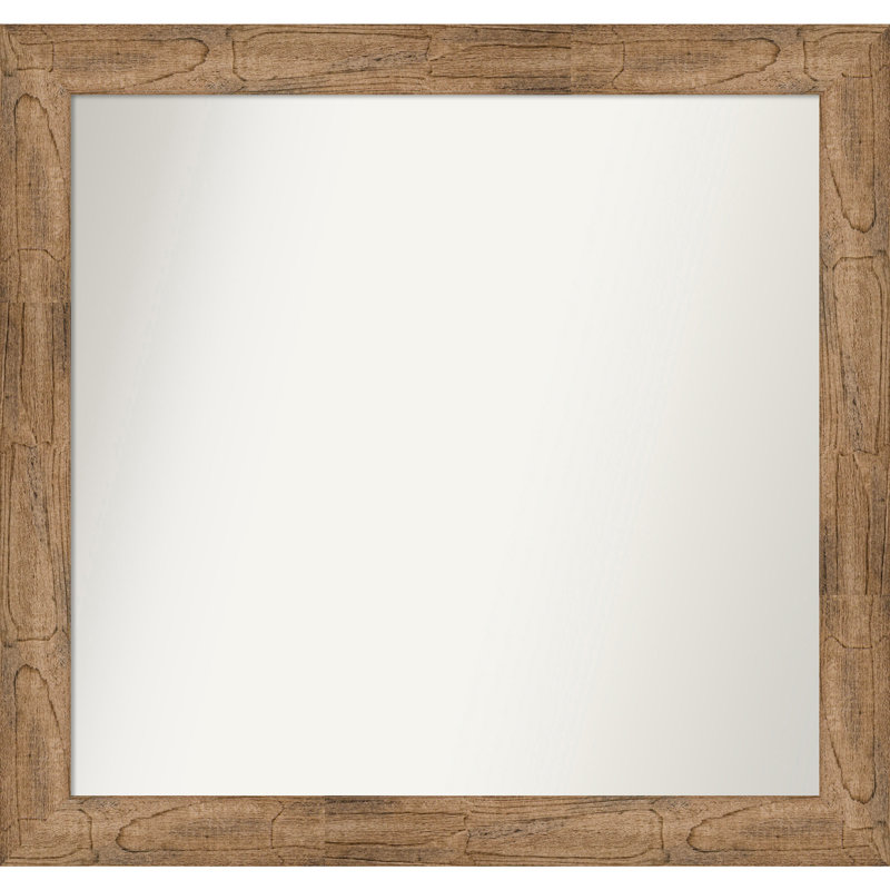 Timmy Solid Wood Wall Mirror, Rectangle, 35.5" x 37.5"