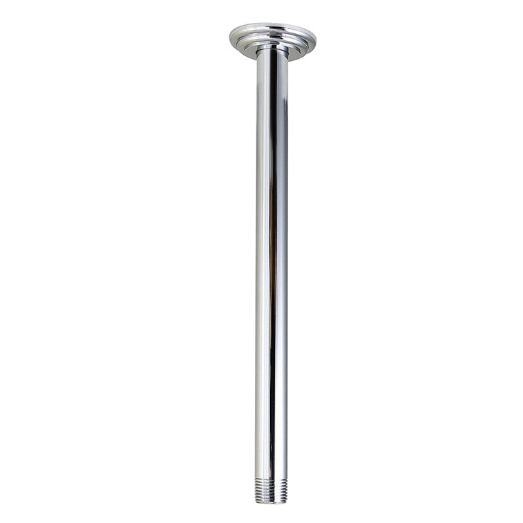 Kingston Brass 12-Inch Rain Drop Ceiling Mount Shower Arm with Round Flange