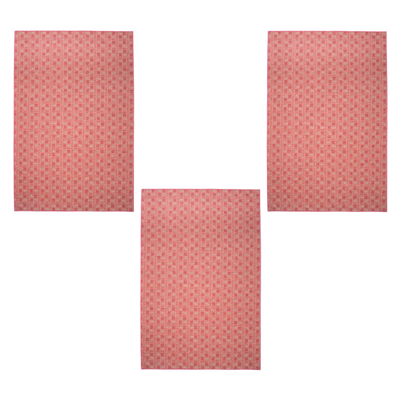 Ensemble de tapis intérieur / extérieur en polyester touffeté à la machine Iyinoluwa, Rectangle 1 pi 6 po x 2 pi 3 po