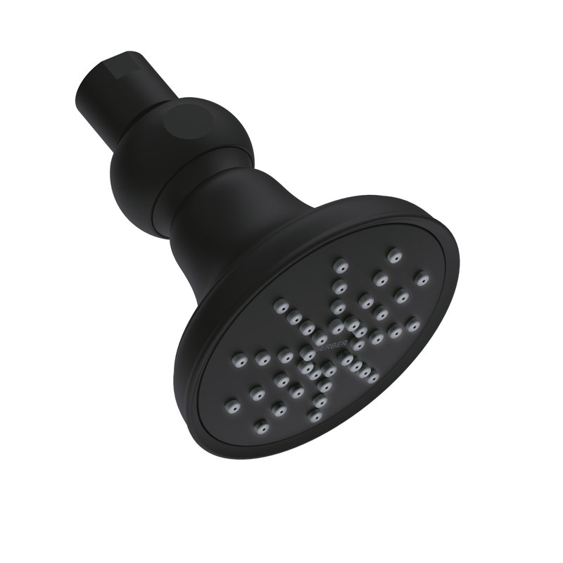 Mono Massage/Jet Fixed Shower Head, Satin Black