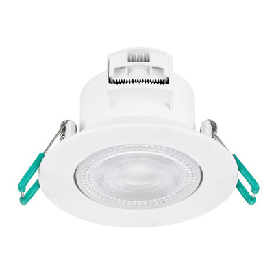 Sylvania SylSpot LED Recessed Spotlight 4.8W 500 Lumens IP44/20 White - Pack of 3
