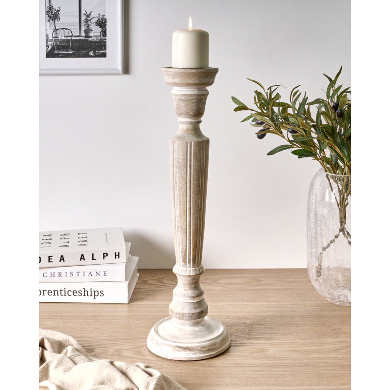 Solid Wood Tabletop Candlestick