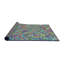 Tapis jaune/bleu/orange à motifs-1087593943