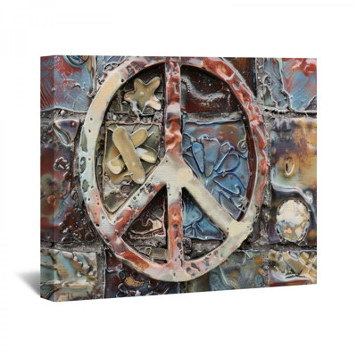 Symbole de la paix sur toile