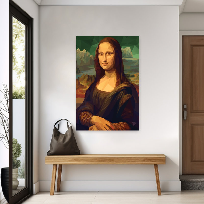 «Iconic Geometric Portrait Abstract Classic Geometric Landscape Portrait», reproduction d'art murale, 60" H x 40" W