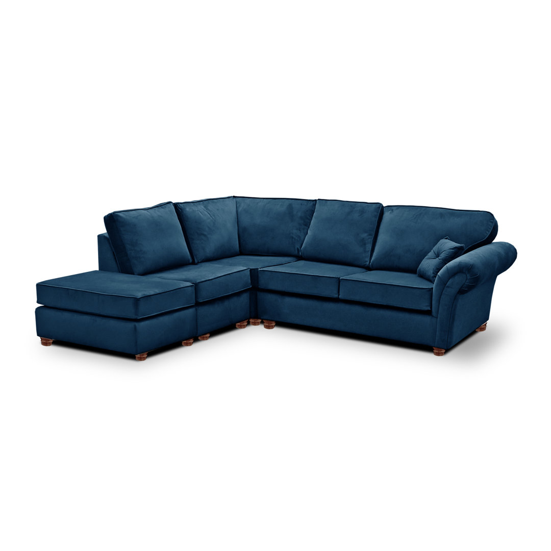 Lila 5 Seater Velvet Corner Sofa