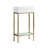 Pierre 19.5" Freestanding Bathroom Vanity with Open Shelf and Brushed Gold Metal Frame-59097691