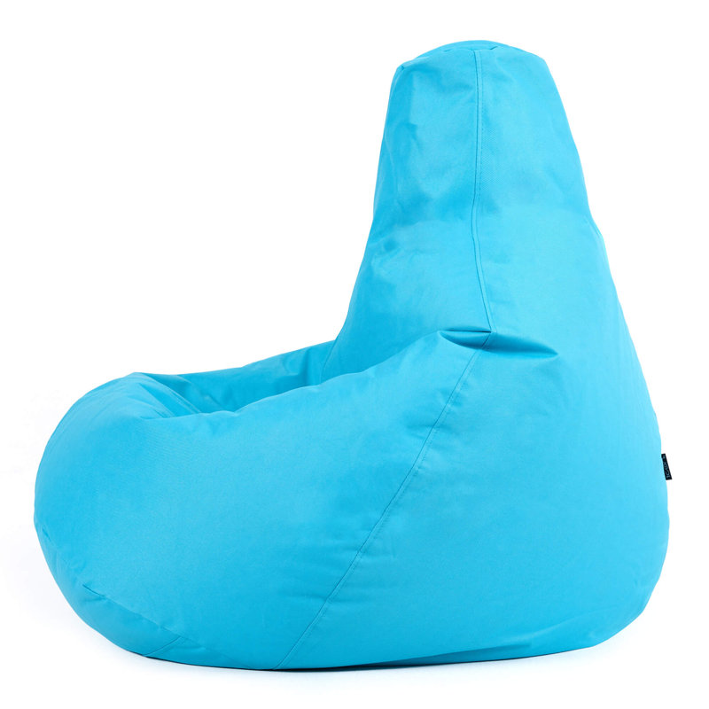 Kids Dalton Indoor-Outdoor Bean Bag, Aqua Blue