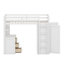 Lit mezzanine peu encombrant avec tiroirs, bureau et garde-robe-1763272719