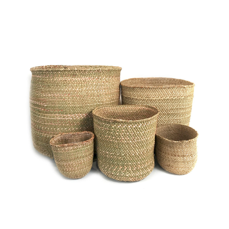 Iringa Basket, Natural, 7.5" H x 7.5" W x 7.5" D