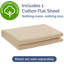 Drap en coton 400 fils - Drap rafraîchissant, respirant et doux-103254611-103254615