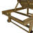 Halid 77.17"x23.62" Modern Classic Foldable Adjustable Wood Chaise Outdoor Lounge Chair with Cushion & Wheels