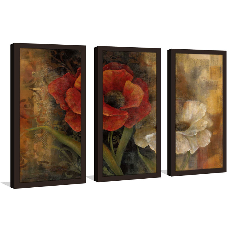«Perfect pair I Oil» par Carol Robinson - Cadre photo 3 pièces multi-pièces, L 40,5 po x H 25,5 po x P 1 po