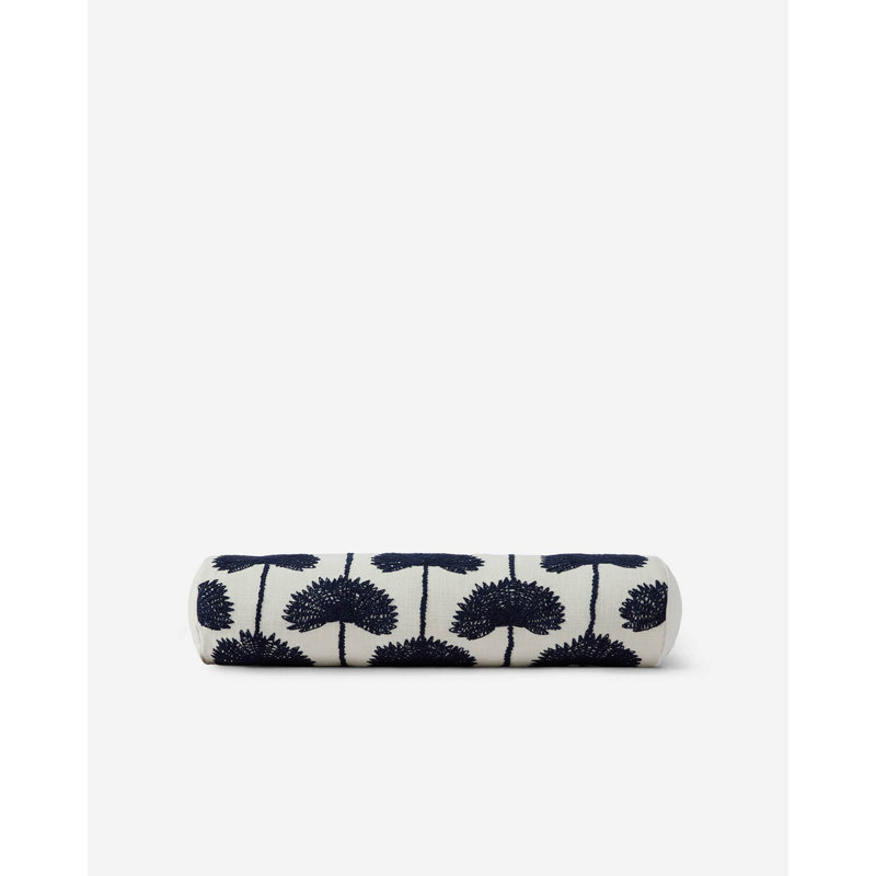 Bolster Pillow Cover & Insert, Sienna/Off White Floral