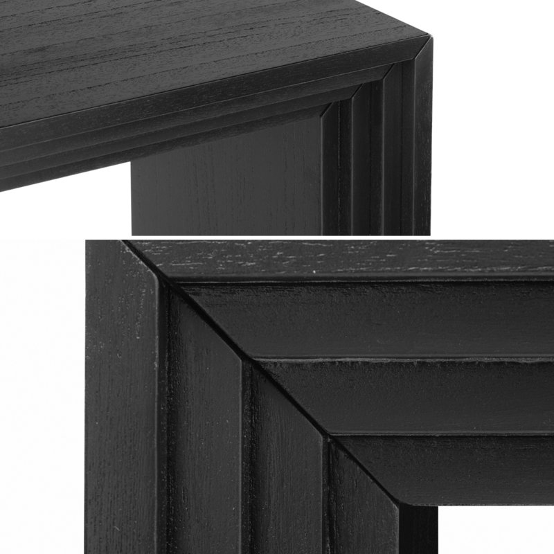 Modern Console Table, Black