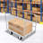 Steel Plate Trolley 2000Lbs 36*24In With Front Handrail And 2 Side Handrails Silver