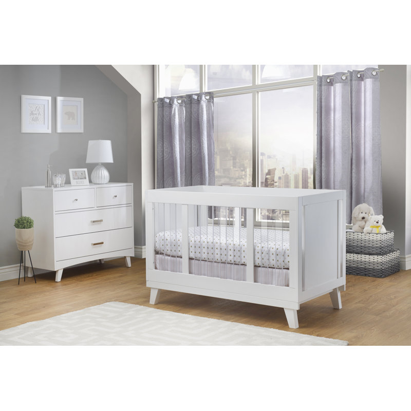Sorelle Uptown Acrylic Crib, White