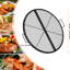 Barbecue robuste en acier 36 po pliable avec poignée pour le camping portatif et le support de cuisson extérieur