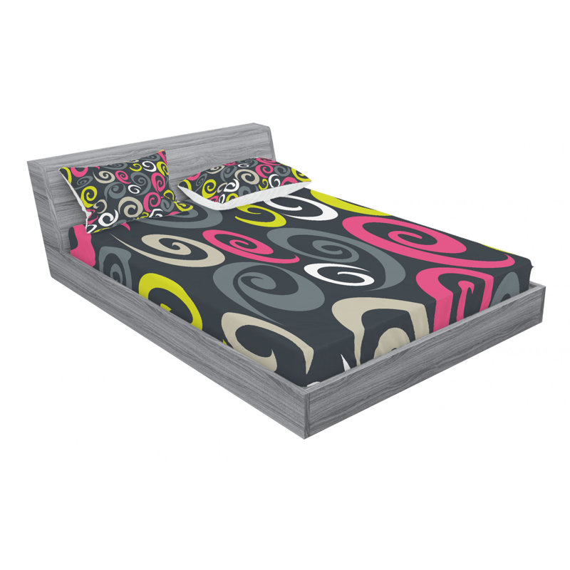 Microfiber Sheet Set, Queen Sheet Set with Fitted Sheet