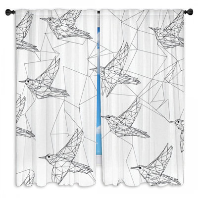 Rideaux Origami Birds - 2 panneaux