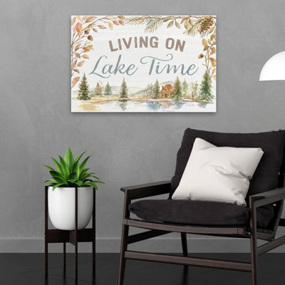 Rustic Retreat I - art de chalet bleu brun