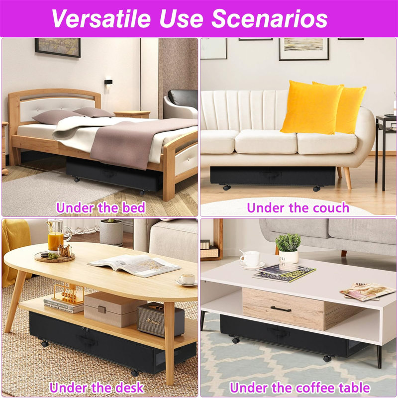 Ebern Designs Fabric Underbed Storage