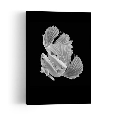 «Betta Fish Dance», impression murale élégante et minimaliste