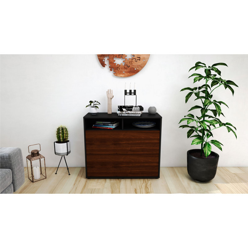 Quarry 92cm Sideboard, Anthracite/Walnut