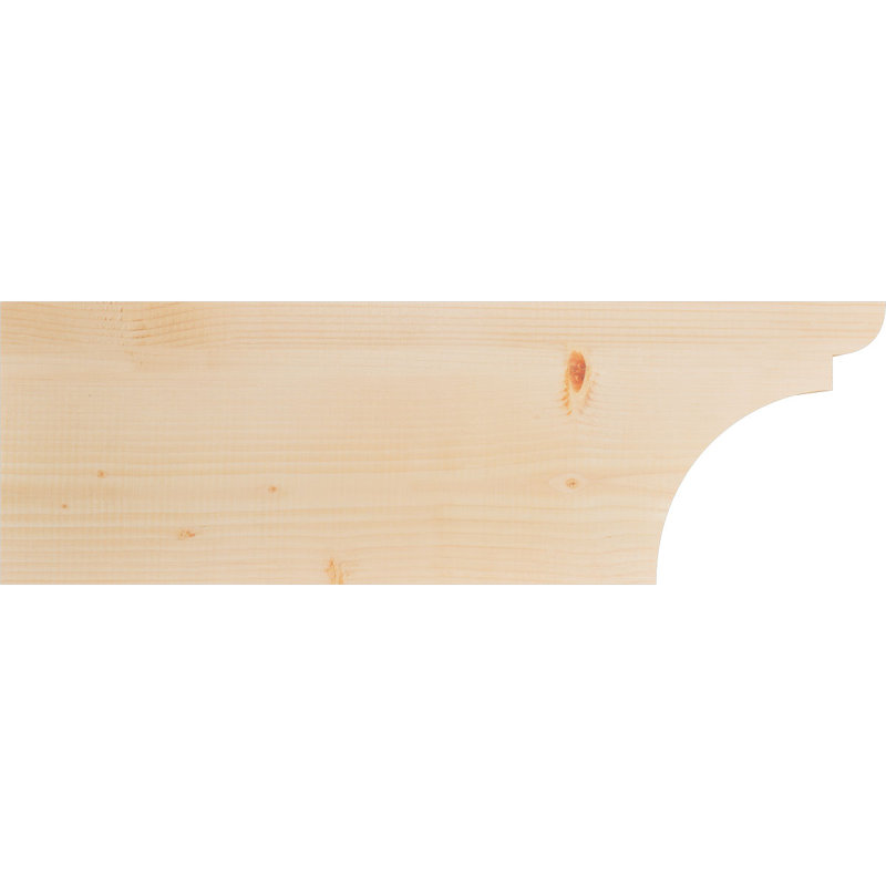 Yorktown Smooth Rafort Tail, Sapin de Douglas, H 12 po x l 36 po x P 3,5 po