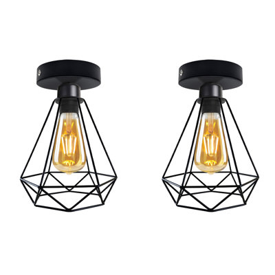 Kanode 2-Light 46cm Semi Flush Mount