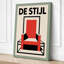 De Stijl Chair Geometric - Wrapped Canvas-987751876-987751873