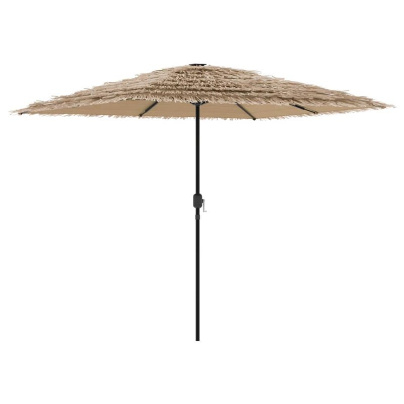 Beach Parasol, Brown, white and pink, 248cm H x 248cm W x 248cm D