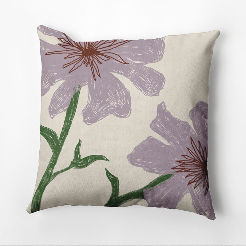 Housse et insert de coussin extérieur d'extérieur, 18 po x 18 po, Violet