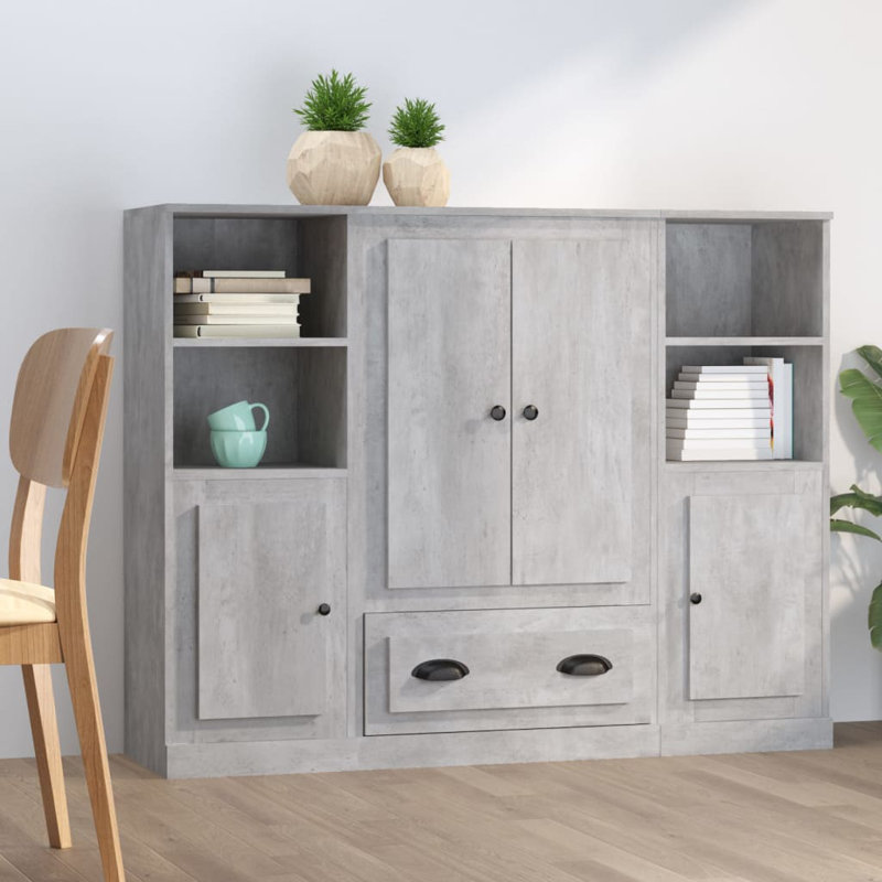 Danilo 132cm Sideboard, Concrete Grey