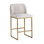 Nevin Upholstered Stool with Metal Frame